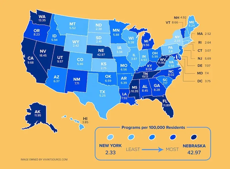 States with neighborhood watch programs